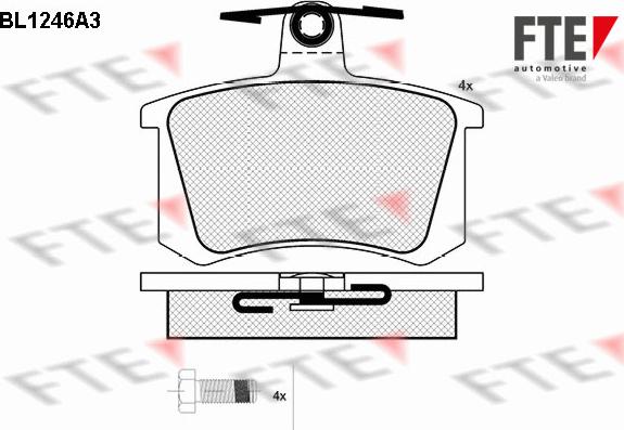 FTE 9010072 - Kit pastiglie freno, Freno a disco autozon.pro