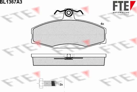 FTE 9010144 - Kit pastiglie freno, Freno a disco autozon.pro