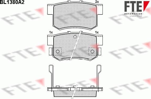 FTE 9010154 - Kit pastiglie freno, Freno a disco autozon.pro