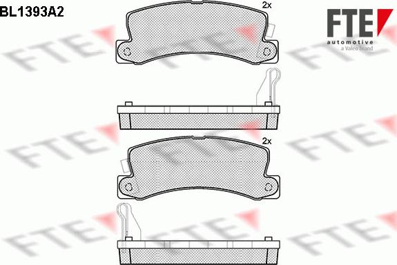 FTE 9010168 - Kit pastiglie freno, Freno a disco autozon.pro