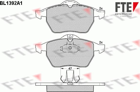 FTE 9010167 - Kit pastiglie freno, Freno a disco autozon.pro