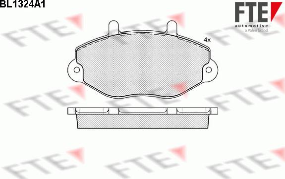 FTE 9010112 - Kit pastiglie freno, Freno a disco autozon.pro