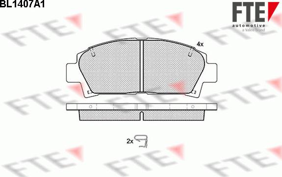 FTE 9010182 - Kit pastiglie freno, Freno a disco autozon.pro