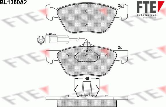 FTE 9010139 - Kit pastiglie freno, Freno a disco autozon.pro