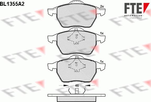 FTE 9010136 - Kit pastiglie freno, Freno a disco autozon.pro