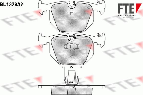 FTE BL1329A2 - Kit pastiglie freno, Freno a disco autozon.pro