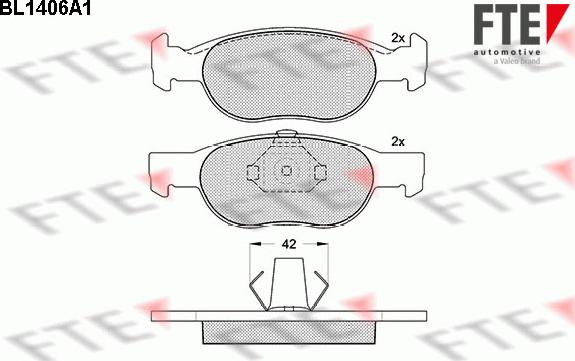 FTE 9010179 - Kit pastiglie freno, Freno a disco autozon.pro