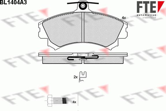 FTE 9010176 - Kit pastiglie freno, Freno a disco autozon.pro