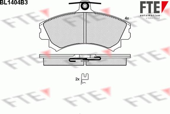 FTE 9010177 - Kit pastiglie freno, Freno a disco autozon.pro