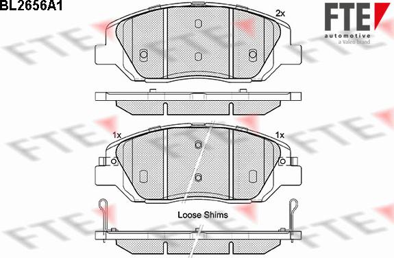 FTE 9010894 - Kit pastiglie freno, Freno a disco autozon.pro