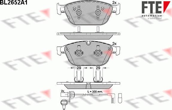 FTE 9010891 - Kit pastiglie freno, Freno a disco autozon.pro