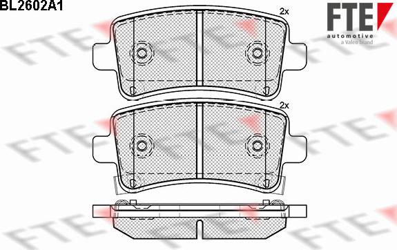 FTE 9010853 - Kit pastiglie freno, Freno a disco autozon.pro