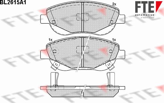 FTE 9010863 - Kit pastiglie freno, Freno a disco autozon.pro