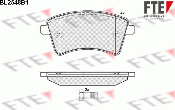 FTE 9010800 - Kit pastiglie freno, Freno a disco autozon.pro