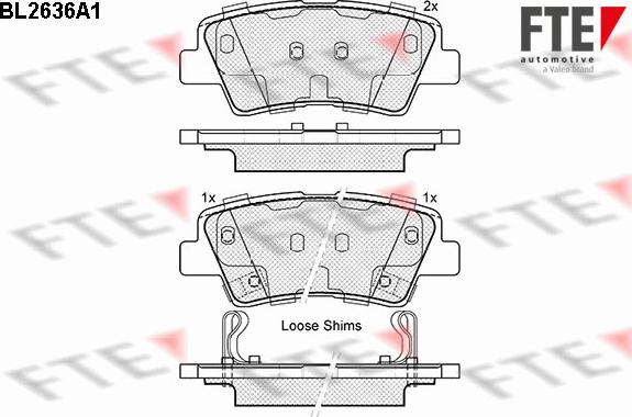 FTE 9010881 - Kit pastiglie freno, Freno a disco autozon.pro