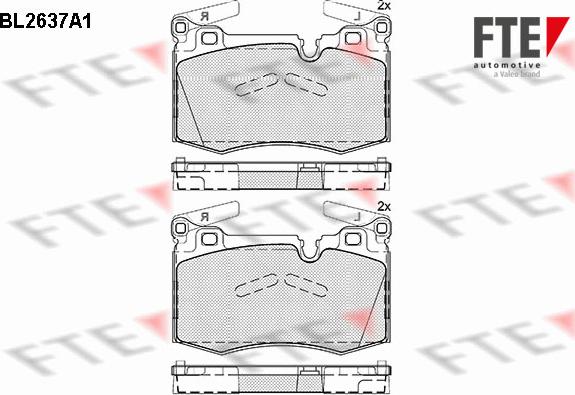 FTE 9010882 - Kit pastiglie freno, Freno a disco autozon.pro