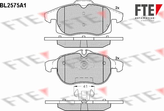 FTE 9010826 - Kit pastiglie freno, Freno a disco autozon.pro