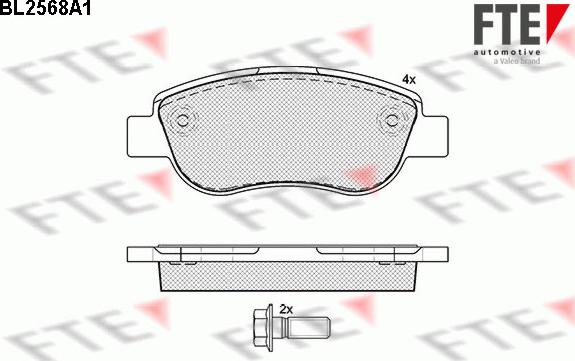 FTE 9010820 - Kit pastiglie freno, Freno a disco autozon.pro