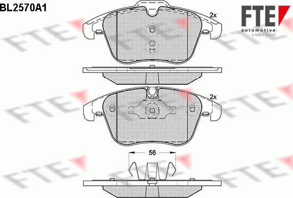 FTE 9010821 - Kit pastiglie freno, Freno a disco autozon.pro