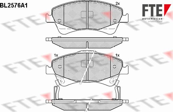 FTE 9010827 - Kit pastiglie freno, Freno a disco autozon.pro