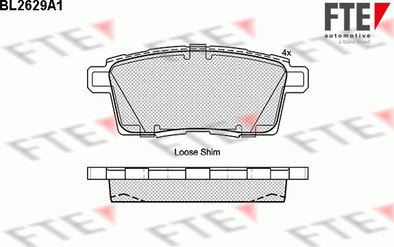 FTE 9010876 - Kit pastiglie freno, Freno a disco autozon.pro