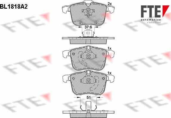 FTE 9010396 - Kit pastiglie freno, Freno a disco autozon.pro