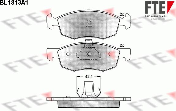 FTE 9010390 - Kit pastiglie freno, Freno a disco autozon.pro