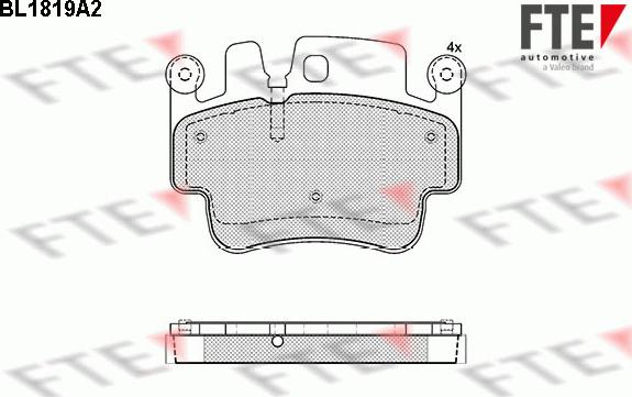 FTE 9010397 - Kit pastiglie freno, Freno a disco autozon.pro