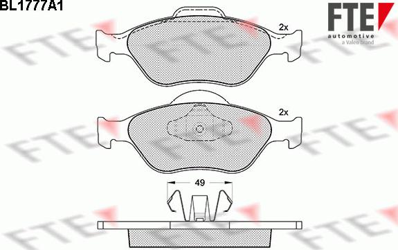 FTE 9010348 - Kit pastiglie freno, Freno a disco autozon.pro