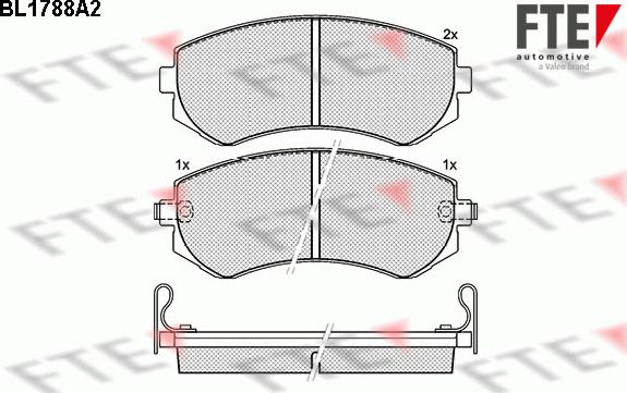 FTE 9010359 - Kit pastiglie freno, Freno a disco autozon.pro