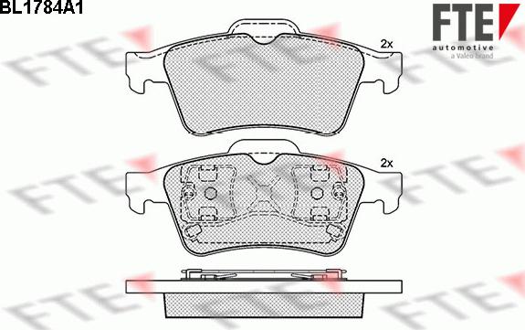 FTE 9010354 - Kit pastiglie freno, Freno a disco autozon.pro