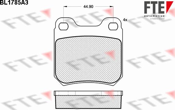 FTE 9010355 - Kit pastiglie freno, Freno a disco autozon.pro