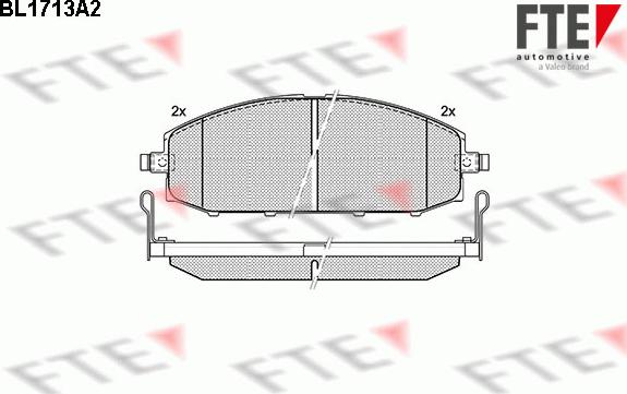 FTE 9010314 - Kit pastiglie freno, Freno a disco autozon.pro