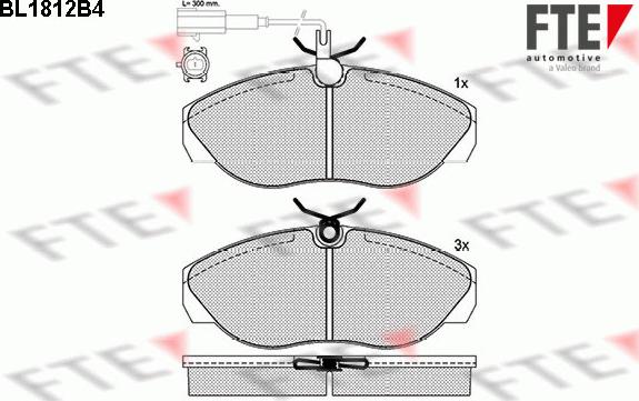 FTE 9010389 - Kit pastiglie freno, Freno a disco autozon.pro