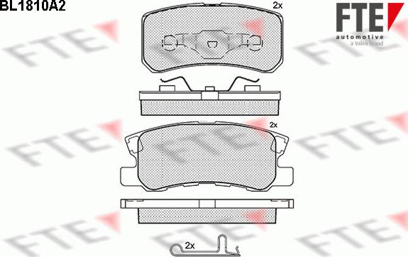 FTE 9010386 - Kit pastiglie freno, Freno a disco autozon.pro