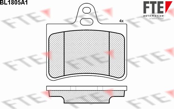 FTE 9010381 - Kit pastiglie freno, Freno a disco autozon.pro