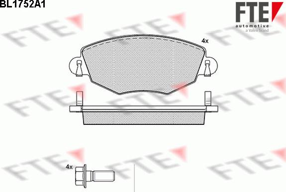 FTE 9010333 - Kit pastiglie freno, Freno a disco autozon.pro