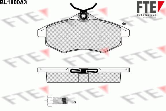 FTE 9010372 - Kit pastiglie freno, Freno a disco autozon.pro