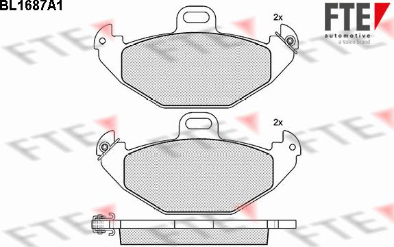 FTE 9010299 - Kit pastiglie freno, Freno a disco autozon.pro