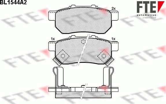 FTE 9010240 - Kit pastiglie freno, Freno a disco autozon.pro