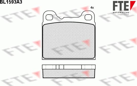 FTE 9010242 - Kit pastiglie freno, Freno a disco autozon.pro