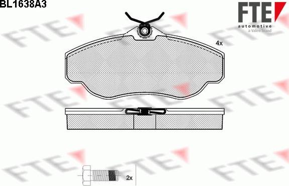 FTE 9010259 - Kit pastiglie freno, Freno a disco autozon.pro