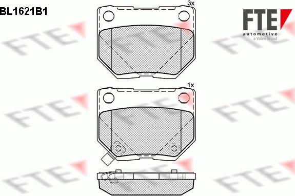 FTE 9010254 - Kit pastiglie freno, Freno a disco autozon.pro