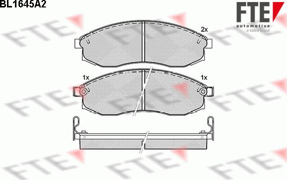 FTE 9010266 - Kit pastiglie freno, Freno a disco autozon.pro