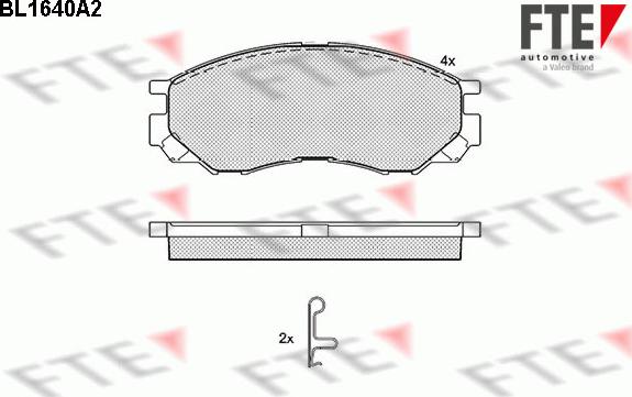 FTE 9010263 - Kit pastiglie freno, Freno a disco autozon.pro