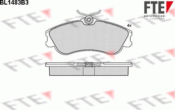 FTE 9010215 - Kit pastiglie freno, Freno a disco autozon.pro