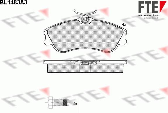 FTE 9010213 - Kit pastiglie freno, Freno a disco autozon.pro