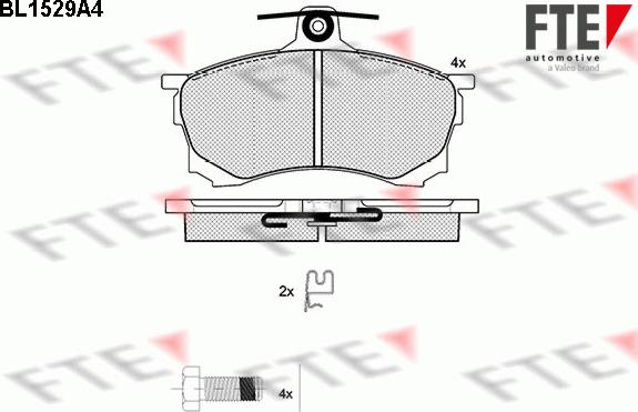 FTE 9010234 - Kit pastiglie freno, Freno a disco autozon.pro