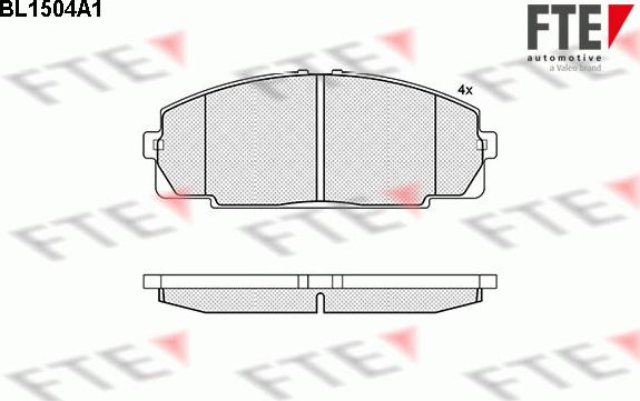 FTE 9010226 - Kit pastiglie freno, Freno a disco autozon.pro