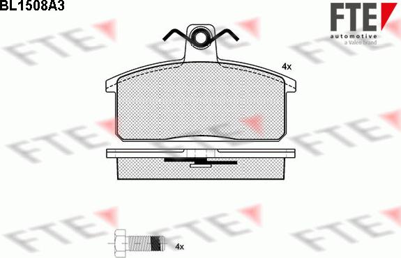 FTE 9010228 - Kit pastiglie freno, Freno a disco autozon.pro